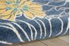 Nourison Passion Blue 80 X 100 Area Rug  805-114478 Thumb 2