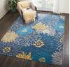 Nourison Passion Blue 80 X 100 Area Rug  805-114478 Thumb 3