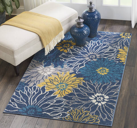 Nourison Passion Blue 39 X 59 Area Rug 805-114482 Image 4