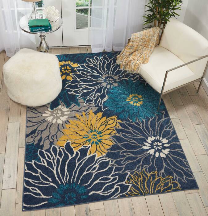 Nourison Passion Blue 53 X 73 Area Rug 805-114483 Image 3