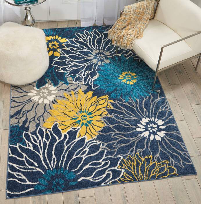 Nourison Passion Blue 53 X 73 Area Rug 805-114483 Image 4