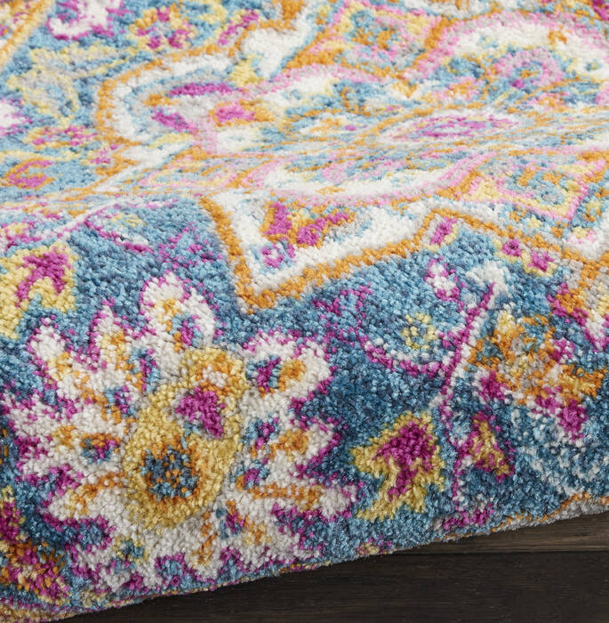 Nourison Passion Blue Runner 110 X 60 Area Rug 805-114495 Image 2