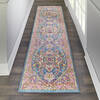 Nourison Passion Blue Runner 110 X 60 Area Rug  805-114495 Thumb 3
