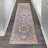 Nourison Passion Blue Runner 110 X 60 Area Rug 805-114495 Thumb 3