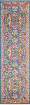 Nourison Passion Blue Runner 1'10" X 6'0" Area Rug  805-114495