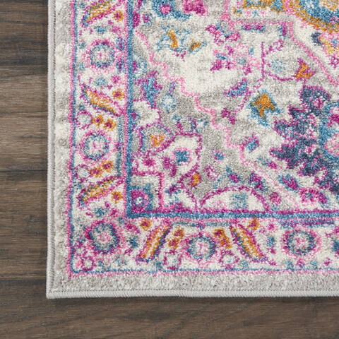 Nourison Passion Grey Runner 110 X 60 Area Rug 805-114496 Image 1