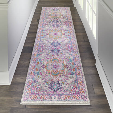 Nourison Passion Grey Runner 110 X 60 Area Rug 805-114496 Image 3