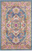 Nourison Passion Blue 110 X 210 Area Rug  805-114499 Thumb 0