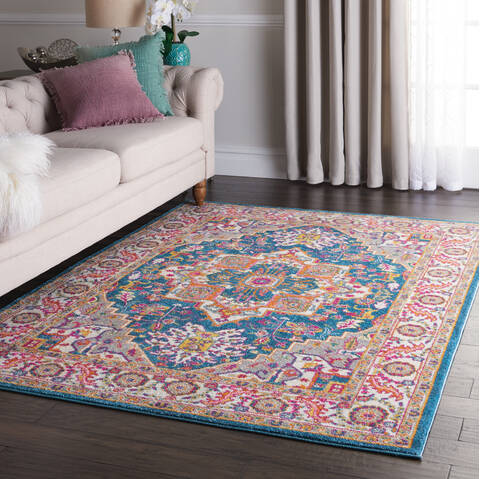 Nourison Passion Blue 53 X 73 Area Rug 805-114501 Image 5