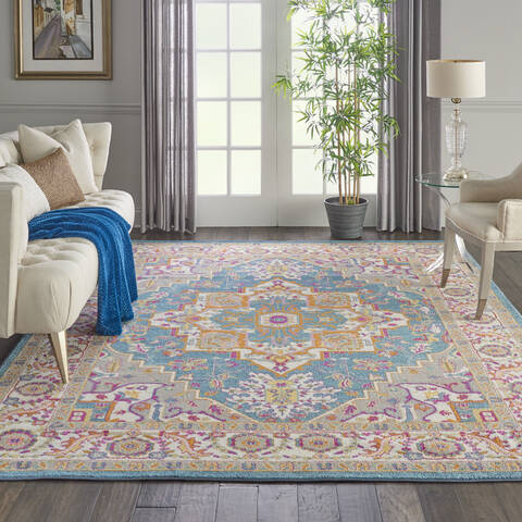 Nourison Passion Blue 80 X 100 Area Rug 805-114502 Image 3
