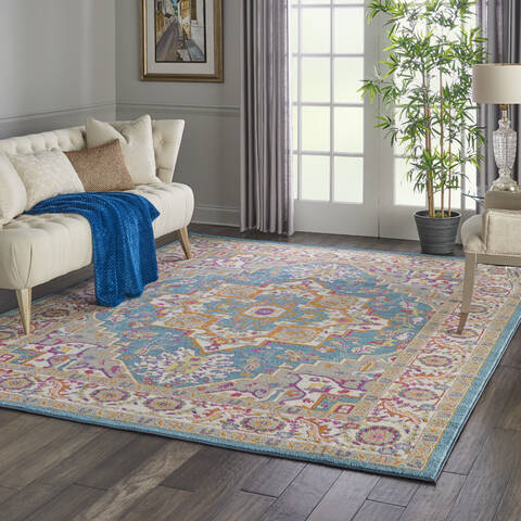Nourison Passion Blue 80 X 100 Area Rug 805-114502 Image 5