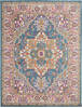 Nourison Passion Blue 80 X 100 Area Rug  805-114502 Thumb 0