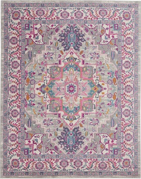 Nourison Passion Grey Rectangle 7x10 ft Polypropylene Carpet 114508