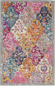 Nourison Passion Multicolor Rectangle 2x3 ft Polypropylene Carpet 114509