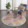 Nourison Passion Multicolor Round 40 X 40 Area Rug  805-114513 Thumb 3