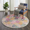 Nourison Passion Multicolor Round 40 X 40 Area Rug 805-114513 Thumb 5