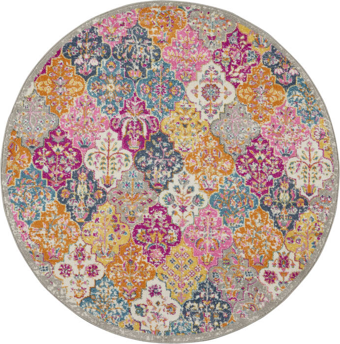Nourison Passion Multicolor Round 53 X 53 Area Rug 805-114514 Image 0