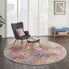 Nourison Passion Multicolor Round 80 X 80 Area Rug  805-114515 Thumb 5