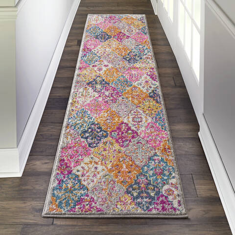 Nourison Passion Multicolor Runner 22 X 76 Area Rug 805-114517 Image 3
