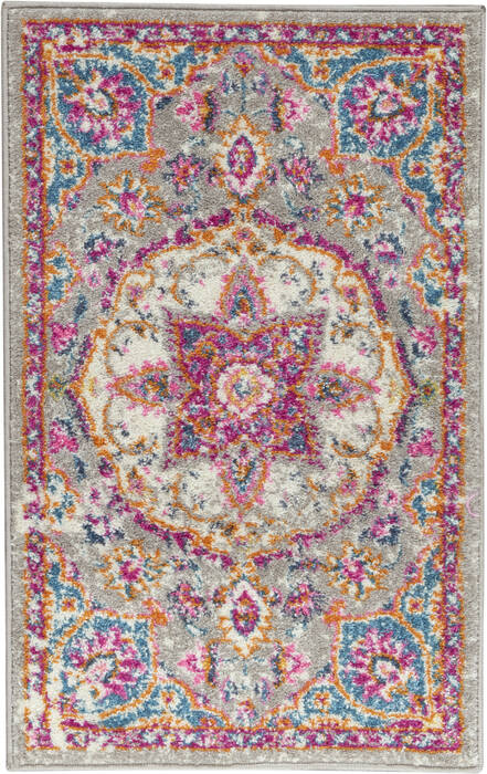 Nourison Passion Grey 110 X 210 Area Rug 805-114518 Image 0