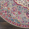Nourison Passion Grey Round 80 X 80 Area Rug 805-114524 Thumb 1