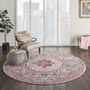 Nourison Passion Grey Round 80 X 80 Area Rug  805-114524 Thumb 3