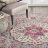 Nourison Passion Grey Round 80 X 80 Area Rug 805-114524 Thumb 4