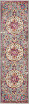 Nourison Passion Grey Runner 6 ft and Smaller Polypropylene Carpet 114525