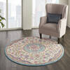 Nourison Passion Beige Round 53 X 53 Area Rug  805-114528 Thumb 5