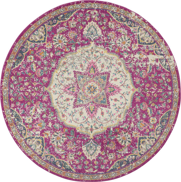 Nourison Passion Purple Round 53 X 53 Area Rug 805-114537 Image 0