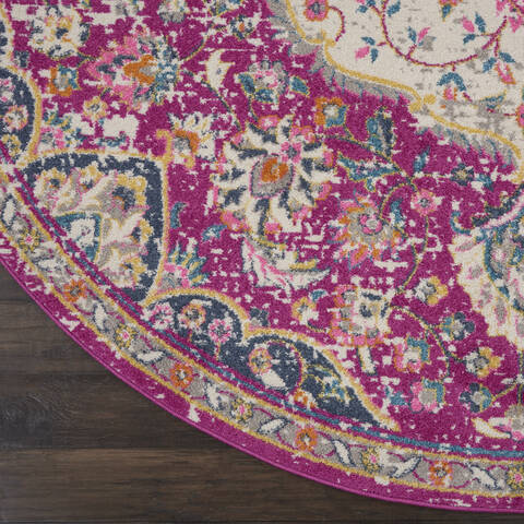 Nourison Passion Purple Round 80 X 80 Area Rug 805-114538 Image 1