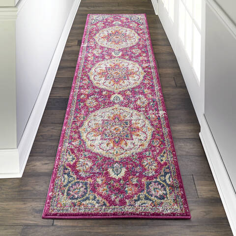 Nourison Passion Purple Runner 110 X 60 Area Rug 805-114539 Image 3