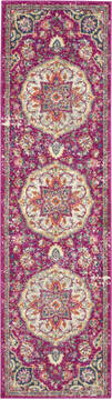 Nourison Passion Purple Runner 6 to 9 ft Polypropylene Carpet 114540
