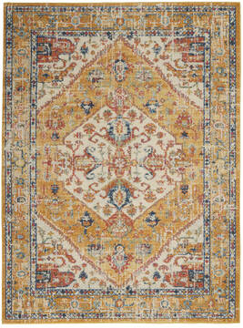 Nourison Passion Beige Rectangle 4x6 ft Polypropylene Carpet 114545