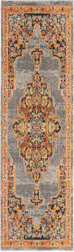 Nourison Passionate Grey Runner 2'2" X 7'6" Area Rug  805-114548