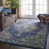 Nourison Passionate Blue 67 X 96 Area Rug  805-114553 Thumb 6