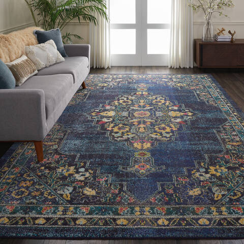 Nourison Passionate Blue 710 X 100 Area Rug 805-114554 Image 3