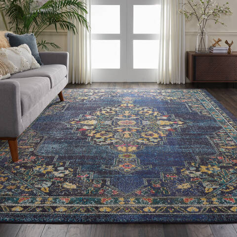 Nourison Passionate Blue 710 X 100 Area Rug 805-114554 Image 4