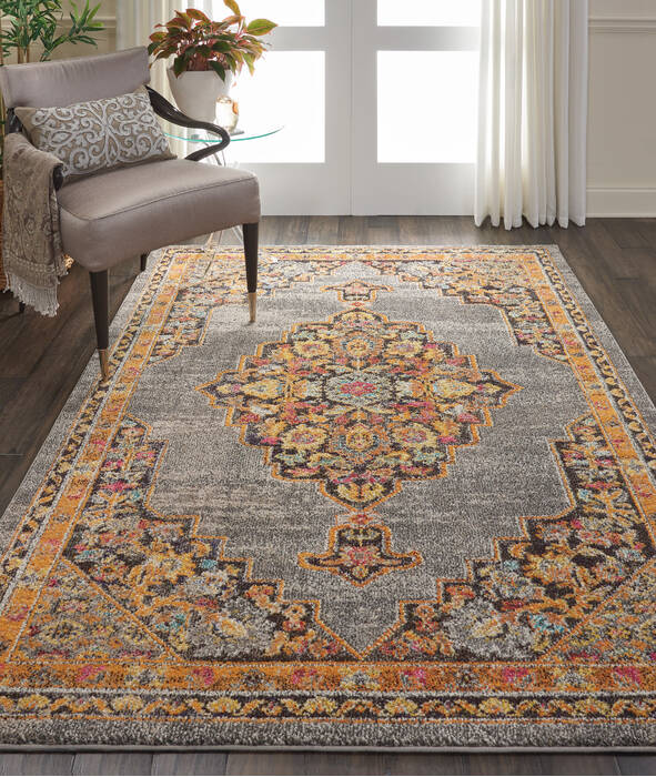 Nourison Passionate Grey 53 X 73 Area Rug 805-114560 Image 3