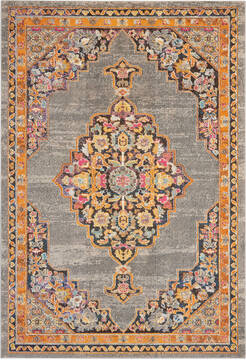 Nourison Passionate Grey Rectangle 7x10 ft Polypropylene Carpet 114561