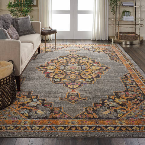Nourison Passionate Grey 710 X 100 Area Rug 805-114562 Image 3