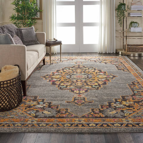 Nourison Passionate Grey 710 X 100 Area Rug 805-114562 Image 4