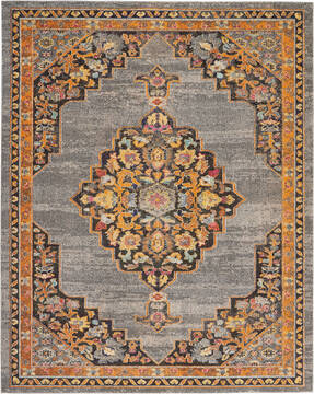 Nourison Passionate Grey Rectangle 8x10 ft Polypropylene Carpet 114562