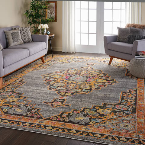 Nourison Passionate Grey 89 X 119 Area Rug 805-114563 Image 6