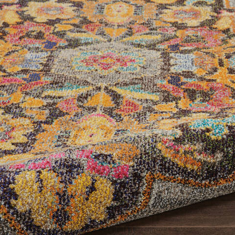 Nourison Passionate Grey Round 710 X 710 Area Rug 805-114565 Image 2