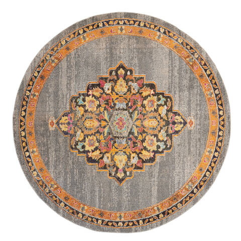 Nourison Passionate Grey Round 710 X 710 Area Rug 805-114565 Image 0