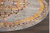 Nourison Passionate Grey Round 710 X 710 Area Rug 805-114565 Thumb 5