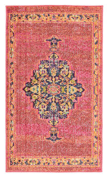 Nourison Passionate Purple Rectangle 2x4 ft Polypropylene Carpet 114566