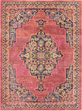 Nourison Passionate Purple Rectangle 5x7 ft Polypropylene Carpet 114568