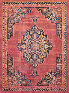 Nourison Passionate Purple Rectangle 9x12 ft Polypropylene Carpet 114571